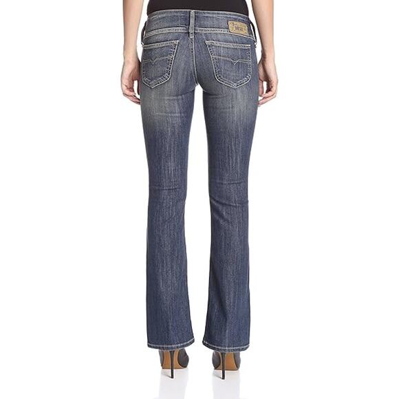 Diesel Jeans Women 30 Long Blue Cherock Slim Bootcut Flare Medium Wash NWT - Picture 2 of 4